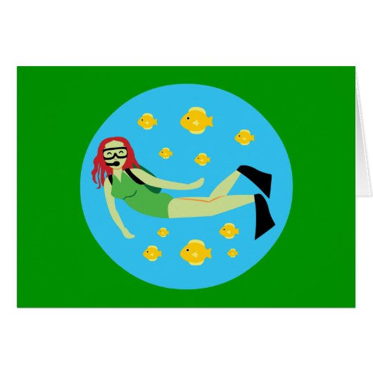 Scuba Diver Cards (Front Horizontal)