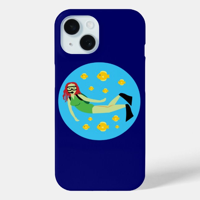 Scuba Diver Case-Mate iPhone Case (Back)