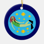 Scuba Diver Ceramic Ornament