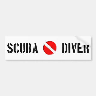 Scuba Diver Cool design! Bumper Sticker