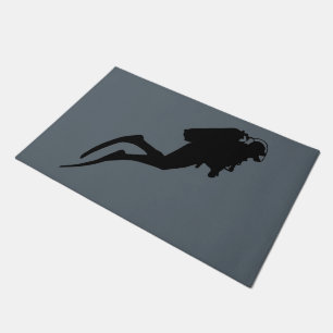 scuba diver doormat