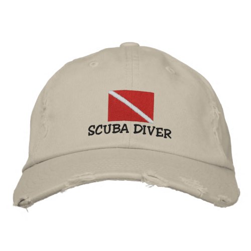 SCUBA Diver Embroidered Cap