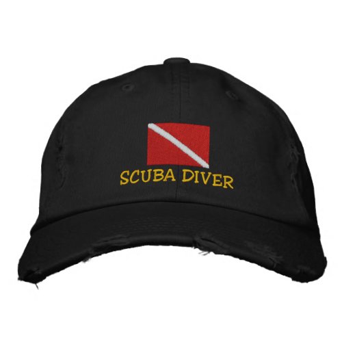 SCUBA Diver Embroidered Cap