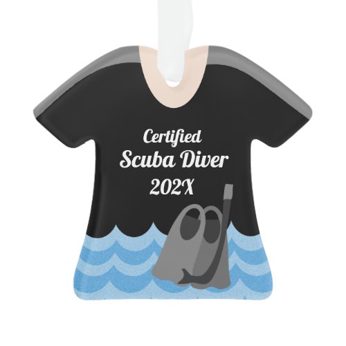 Scuba Diver Gear with Photo Ornament