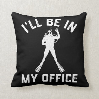 Scuba Diver Gift for Men Funny Scuba Diving Gift Throw Pillow