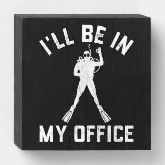 Scuba Diver Gift for Men Funny Scuba Diving Gift Wooden Box Sign