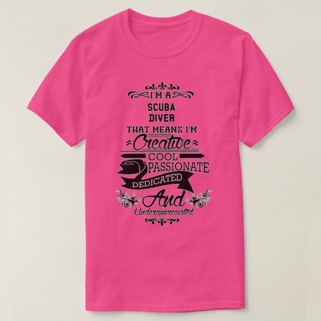 Scuba Diver Gift Present For Men Women 2 T-Shirt (Design Front)