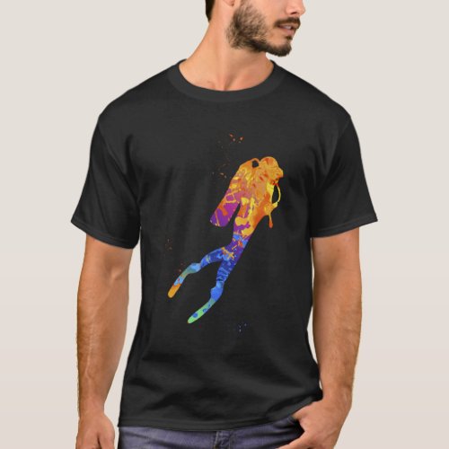Scuba Diver Graphic Ocean Scuba Diving Cloths T-Shirt