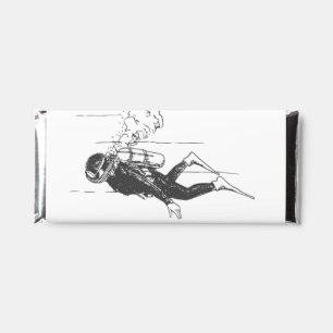 Scuba Diver Hershey Bar Favors