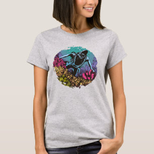 Scuba Diver in Coral Reef T-Shirt