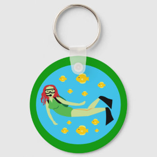 Scuba Diver Keychain