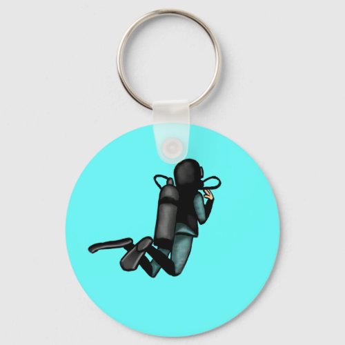 Scuba Diver Keychain