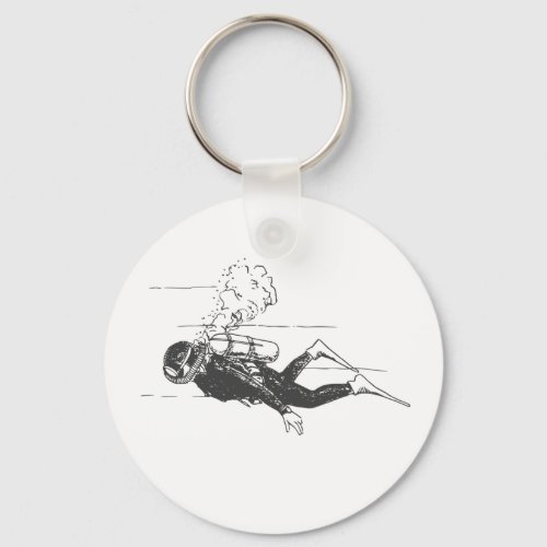 Scuba Diver Keychain