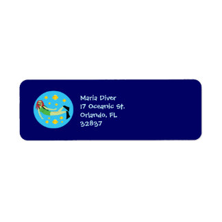 Scuba Diver Label