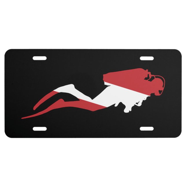 Scuba Diver License Plate (Front)