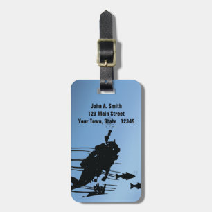 Scuba Diver Luggage Tag