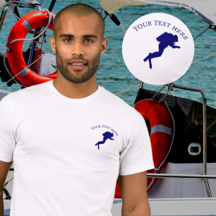 Scuba diver Nautical add your name / text T-Shirt