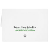 Scuba Diver Octopus Attack Card (Back Horizontal)