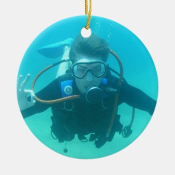 Scuba Diver Ornament by WindsurfingGifts at Zazzle