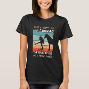 Scuba Diver Outfit - Horse Design Women Scuba Divi T-Shirt