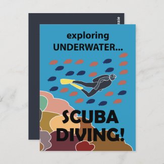 Scuba Diver Postcard