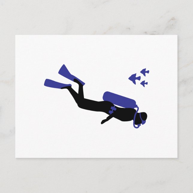 Scuba Diver Postcard (Front)