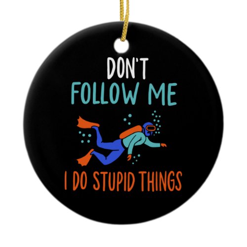 Scuba Diver Scuba Diving Ceramic Ornament