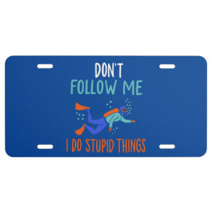 Scuba Diver Scuba Diving License Plate