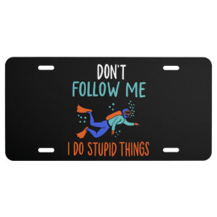 Scuba Diver Scuba Diving License Plate
