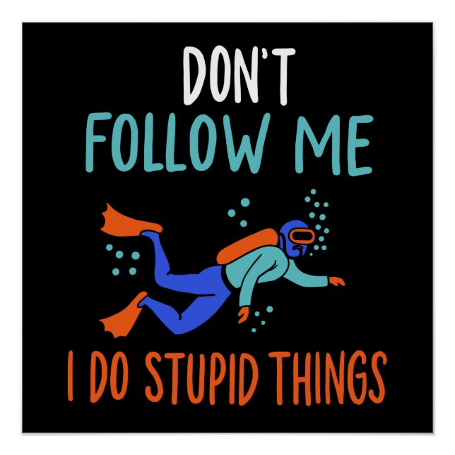 Scuba Diver Scuba Diving Poster (Front)