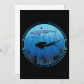 Scuba Diver Shark Diving (Front/Back)