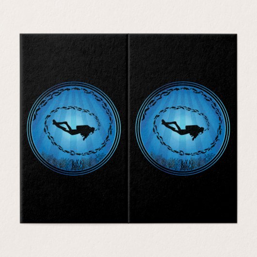 Scuba Diver Surrounded (Outside Unfolded)