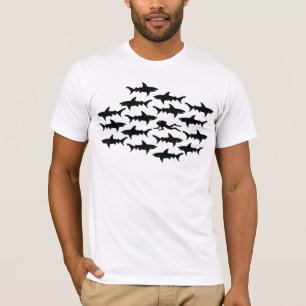 Scuba Diver Swimming with Sharks T-Shirt