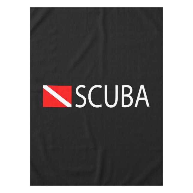 Scuba Diver Tablecloth (Front)
