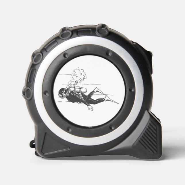 Scuba Diver Tape Measure (Front)