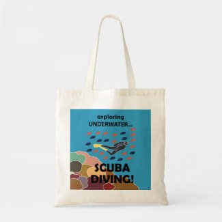 Scuba Diver Tote Bag