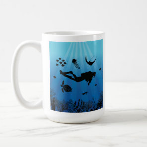 Scuba Diver Underwater Sealife Coffee Mug