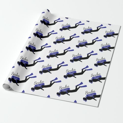 Scuba Diver Wrapping Paper