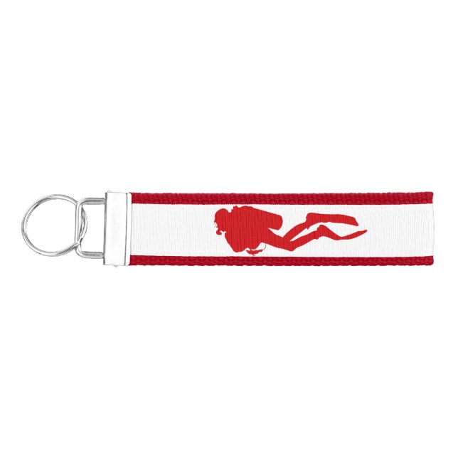 Scuba Diver Wrist Keychain (Keys on Left)