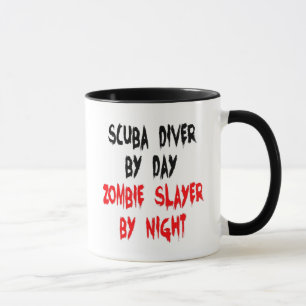 Scuba Diver Zombie Joke Mug