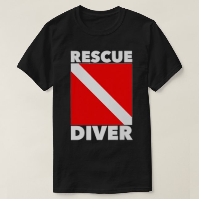 SCUBA Divers Certified Rescue Diver  T-Shirt (Design Front)