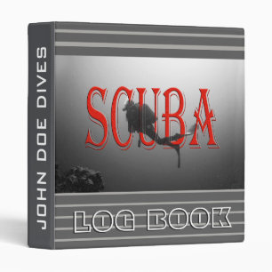 SCUBA DIVERS PHOTO LOG BOOK GIFT 3 RING BINDER