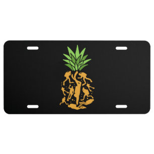 Scuba Divers Pineapple License Plate