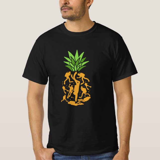 Scuba Divers Pineapple T-Shirt (Front)