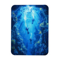 Scuba Divers, Underwater Scene