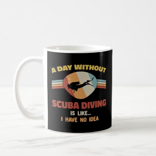 Scuba Diving  Aquaholic Cool Scuba Diver Dad Vinta Coffee Mug