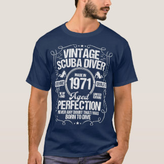 Scuba Diving Birthday Idea 1971 Scuba Diver T-Shirt