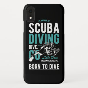 Scuba Diving Born To Dive Sports iPhone XR Case