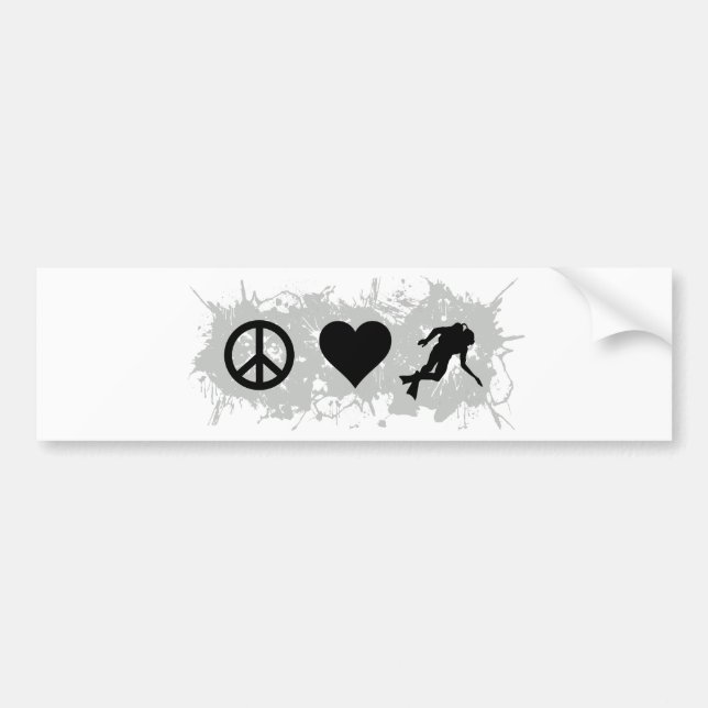 Scuba Diving Bumper Sticker (Front)