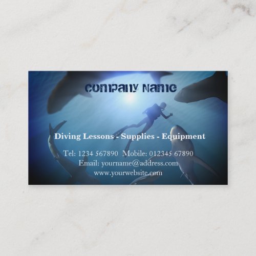 Scuba diving business card